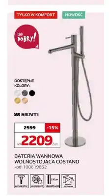 Komfort Bateria wannowa wolnostojąca Senti Costano oferta