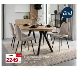Komfort Stół rozkładany Nesta II 140(272) x 80 cm oferta