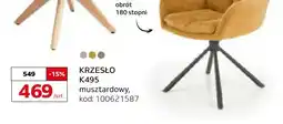 Komfort Krzesło K495 musztardowy oferta