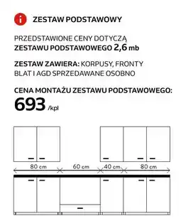 Komfort Montaż zestawu podstawowego kuchni oferta