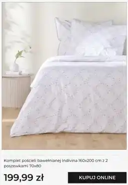 Home&You Komplet pościeli bawełnianej Indivina home&you 160x200 cm z 2 poszewkami 70x80 oferta
