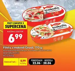 Biedronka Filety z makreli w sosie pomidorowym ze słodkim chili Graal oferta