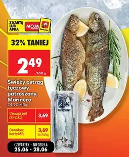 Biedronka Świeży pstrąg tęczowy patroszony Marinero oferta