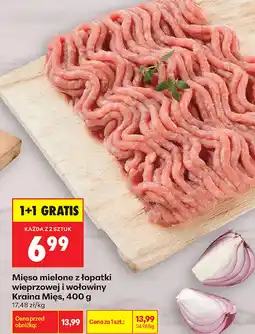 Biedronka Mięso mielone z łopatki wieprzowej i wołowej Kraina Mięs oferta