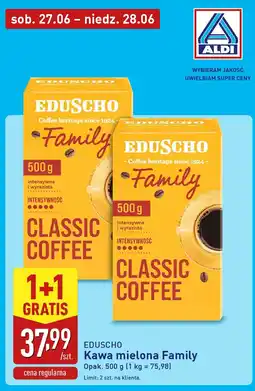 ALDI EDUSCHO Kawa mielona Family oferta