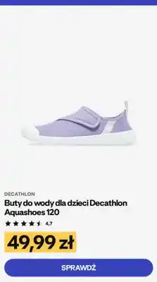 Decathlon Buty do wody dla dzieci Decathlon Aquashoes 120 oferta