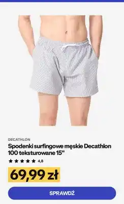 Spodenki surfingowe męskie Decathlon 100 teksturowane 15