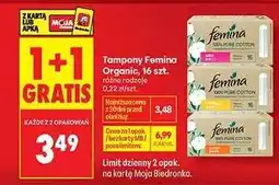 Biedronka Tampony Femina Organic, 16 szt oferta