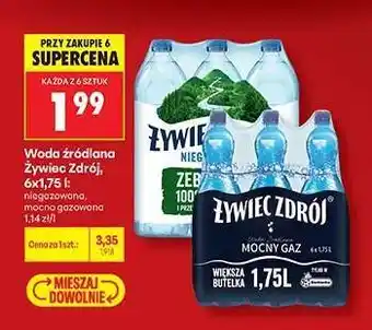 Biedronka Woda źródlana Żywiec Zdrój 6x1,75 l oferta