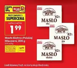 Biedronka Masło Ekstra z polskiej mleczarni, 200 g oferta