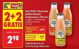 Biedronka Sok 100% tłoczone jabłko Bracia Sadownicy, 750 ml oferta