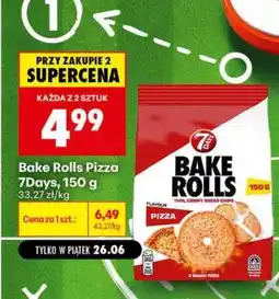 Biedronka Bake Rolls Pizza 7Days, 150 g oferta