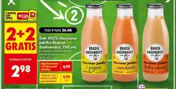 Biedronka Sok 100% tłoczone jabłko Bracia Sadownicy, 750 ml oferta