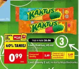 Biedronka Lody Kaktus, 45 ml oferta