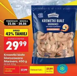 Biedronka Krewetki białe blanszowane Marinero 450 g oferta