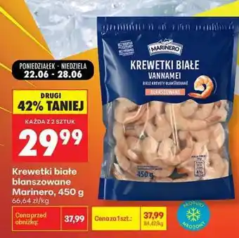 Biedronka Krewetki białe blanszowane Marinero 450 g oferta