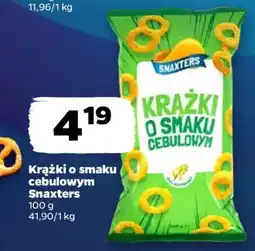 Netto Krążki o smaku cebulowym Snaxters oferta