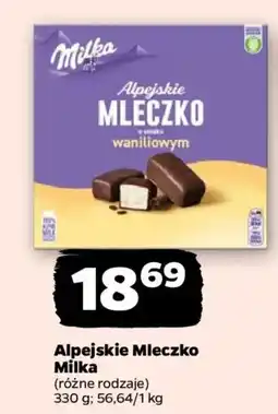 Netto Alpejskie Mleczko Milka oferta