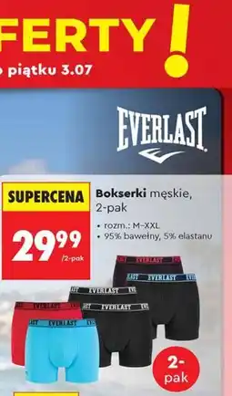 Biedronka Everlast Bokserki męskie, 2-pak oferta