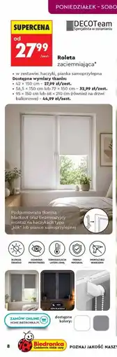 Biedronka DECOTeam Roleta zaciemniająca oferta