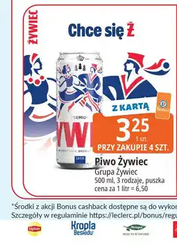 E.Leclerc Piwo Żywiec oferta