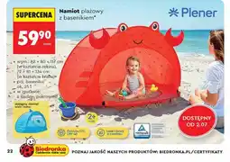 Biedronka Namiot plażowy z basenikiem Plener oferta
