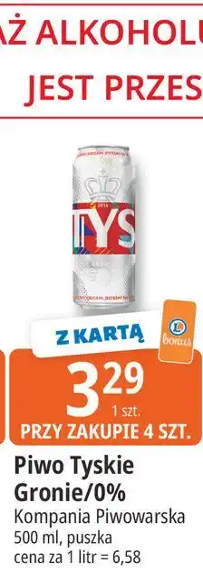 E.Leclerc Piwo Tyskie Gronie/0% oferta
