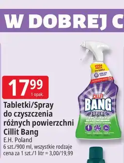 E.Leclerc Tabletki/Spray do czyszczenia różnych powierzchni Cillit Bang oferta
