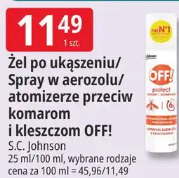 E.Leclerc Żel po ukąszeniu/Spray w aerozolu/atomizerze przeciw komarom i kleszczom OFF! oferta