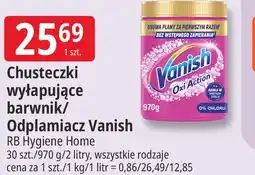 E.Leclerc Chusteczki wyłapujące barwnik/Odplamiacz Vanish oferta