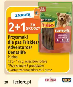 E.Leclerc Przysmaki dla psa Friskies/Adventuros/Dentalife oferta