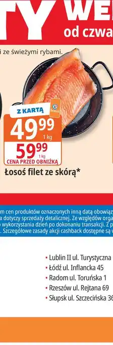 E.Leclerc Łosoś filet ze skórą oferta