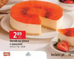 E.Leclerc Sernik na zimno z owocami oferta