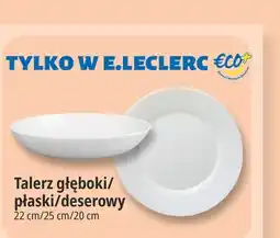 E.Leclerc Talerz głęboki/płaski/deserowy €CO+ oferta