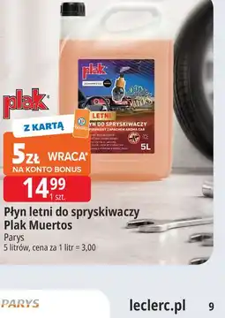 E.Leclerc Płyn letni do spryskiwaczy Plak Muertos oferta