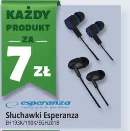 E.Leclerc Słuchawki Esperanza EH193K/190K/EGH201B oferta