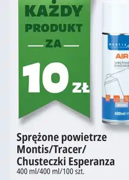 E.Leclerc Sprężone powietrze Montis/Tracer / Chusteczki Esperanza oferta