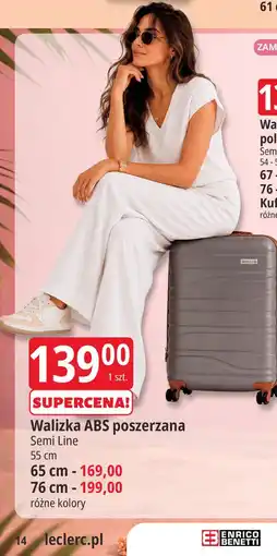 E.Leclerc Walizka ABS poszerzana Semi Line oferta