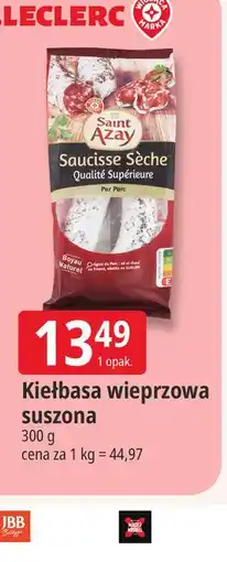 E.Leclerc Kiełbasa wieprzowa suszona Saint Azay oferta