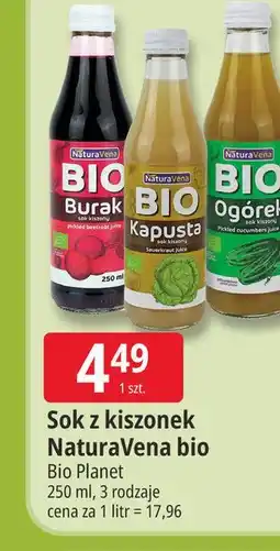 E.Leclerc Sok z kiszonek NaturaVena bio oferta