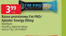 E.Leclerc Baton proteinowy I'M PRO/Xplode/Energy Olimp Nutrifarm oferta