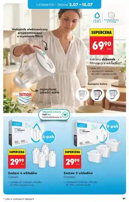 Biedronka Szklany dzbanek filtrujący z wkładem Dafi oferta