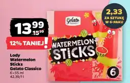 Netto Lody Watermelon Sticks Gelato Classico oferta