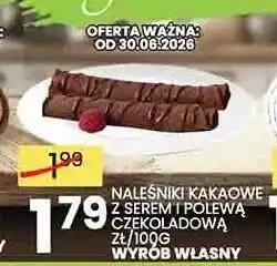 Naleśniki kakaowe z serem i polewą czekoladową