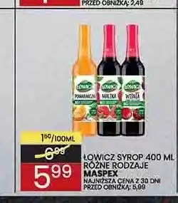 Wafelek Syrop Łowicz Malina oferta