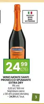 Twój Market Wino Monte Santi Prosecco Spumante Extra Dry oferta