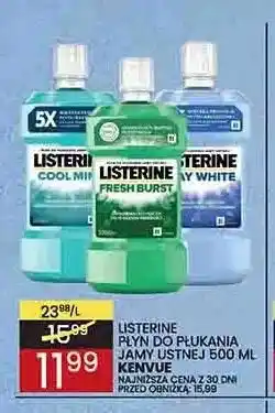 Wafelek Płyn do płukania jamy ustnej Listerine Cool Mint oferta