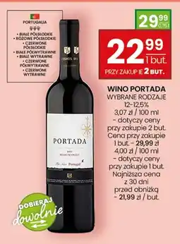 Twój Market Wino czerwone półsłodkie Portada Medium Sweet oferta