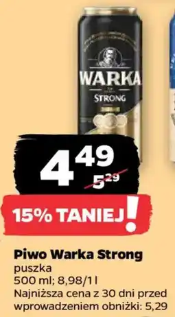 Netto Piwo Warka Strong oferta