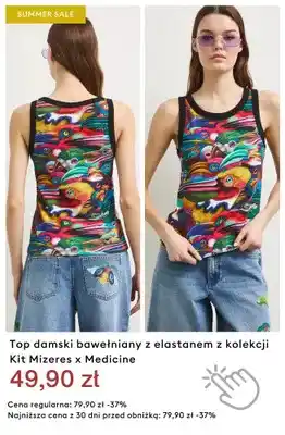 Top damski bawełniany z elastanem Medicine